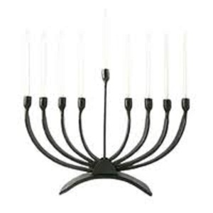 Handcrafted Brass Menorah Candle Holder Jewish Hanukkah <b>Lamp</b> Decorative Candle Stand Home Festive Decor - Product Image 1