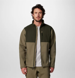Men's Comfortable Waterproof Breathable Softshell Winter Puffer Bomber Jacket <b>Stand</b> Collar High Street Cotton/Polyester Directly - Product Image 2