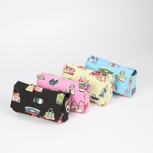 Custom Pattern Type Canvas Eco-Friendly Cover Polyester Classic <b>Purse</b> With Lid and Hand-sewn Glass Bead on Bags Patterns - Product Image 3