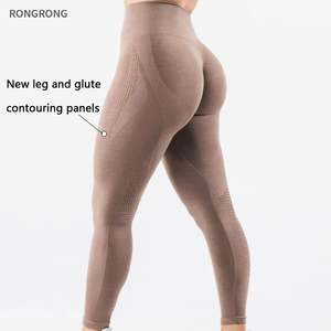 Nueva tendencia logotipo personalizado mujer Fitness Yoga y correr ropa deportiva conjunto impreso belleza espalda sujetador y levantamiento de cadera Jogging sujetador para adultos - Product Image 2