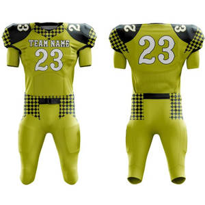 Uniforme de football américain pour hommes, tissu durable, ajustement confortable, idéal pour les matchs et l'entraînement d'équipe - Product Image 1