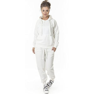 Vente chaude Personnalisé Dames Jogging 2 Pièces Ensemble Lourd GSM Survêtements Vintage Décoration Solide Motif Femmes Survêtement pour Filles - Product Image 4