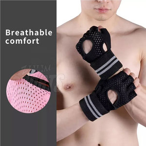 Guantes de levantamiento de pesas de fitness de bajo precio Guantes de levantamiento de pesas personalizados resistentes al desgaste personalizados - Product Image 5