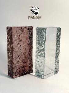 Ladrillos de cristal de colores rectangulares modelo GB01 patrón transparente para paredes de baño o mamparas de ducha - Product Image 3
