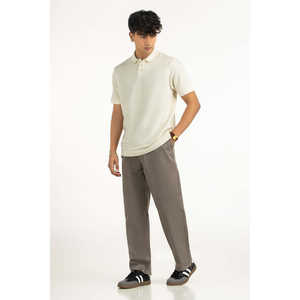 Salt Regular Fit Anti-Wrinkle Embroidered <b>White</b> for Short Sleeve Solid <b>Golf</b> MN-PSH-SS26-021-A Summer - Product Image 5