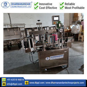 Fabriqué en Inde haute efficacité 120BPM vitesse automatique carré un côté autocollant étiqueteuse pour l'industrie des boissons d'eau - Product Image 2