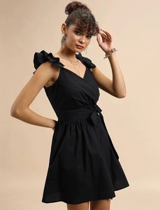 Vestido largo Floral con estampado de algodón hecho a mano indio, ropa de fiesta elegante para mujer, cintura Natural tejida, regalo de novia personalizado, venta - Product Image 5