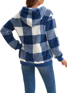 Sudadera con Capucha de Sherpa Colorblock Personalizada al por Mayor para Mujer, Sudadera Cómoda de Forro Polar para Hombre, Sudadera con Capucha 100% Lana, Sudadera con Capucha con Logotipo en Relieve - Product Image 5