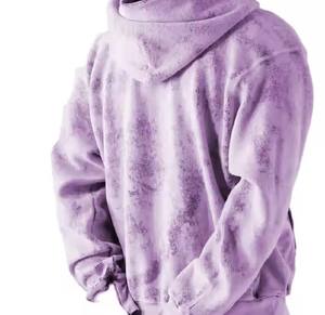 Capucha lavada con ácido en diferentes colores Hombres Sun Faded Hoodies Basics algodón mezclado Classic Wear Sun Faded Hoodies Trending Design - Product Image 3