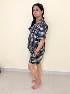 Conjunto de dos piezas de pijama para mujer, conjunto de pijama de algodón, pijama para mujer - Product Image 3