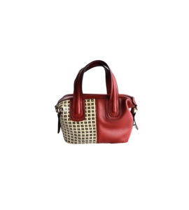 Hobo AB sac meilleure qualité exportation indonésie en cuir véritable mixte rotin Vintage été Mini sac de plage fermeture à glissière paille ouverte - Product Image 3