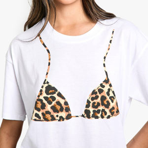 Venta al por mayor de camisetas de las mujeres de gran tamaño Logotipo de impresión personalizada en blanco de peso pesado de talla grande mujeres camisetas de algodón - Product Image 6