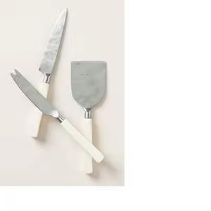 Nouveau Style Fabriqué À La Main 3pc En Acier Inoxydable Trancheuse Couteaux À Fromage Ensemble avec Nacre Poignée pour Servir Du Fromage Petit Déjeuner - Product Image 6