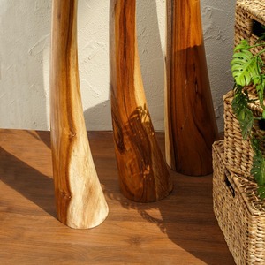 Porte-bougie en bois rustique, centre de table vintage, décoration élégante pour la maison, support décoratif pour la cire, élégant accent d'ameublement - Product Image 5