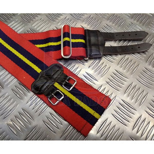 Ceinture à rayures réglable durable en coton/nylon durable, écologique, légère et facile à fixer, uniforme à bords propres au toucher doux - Product Image 3