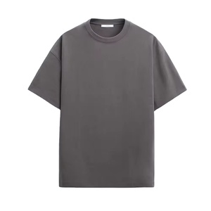 T-shirts pour hommes de poids lourd à manches courtes 240g pour hommes antibactériens personnalisés, T-shirts à épaules tombantes de haute qualité de vente chaude - Product Image 1