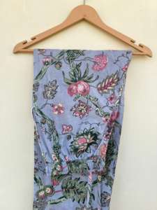 Pyjama de nuit en popeline 100% coton, fabriqué à la main en Inde, imprimé floral, élégant, décontracté, doux, printemps-été - Product Image 6