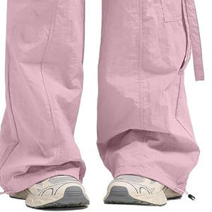 Pantalones Cargo holgados elásticos de alta calidad en estampados personalizados Patrón sólido Ropa de calle Estilo casual Disponible Todos los tamaños Colores - Product Image 5