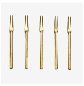 Brass Fork Restaurant Hotel Catering Restaurant Accessories Wholesale Customized Hot Selling <b>Sale</b> Brass fork - Product Image 5
