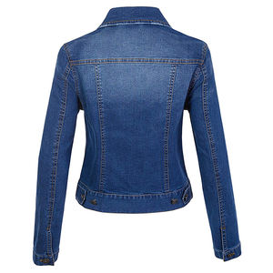 Marque privée Veste en jean pour femme bon matériel personnalisé pas cher meilleur matériel service ODM Veste en jean pour femme - Product Image 5