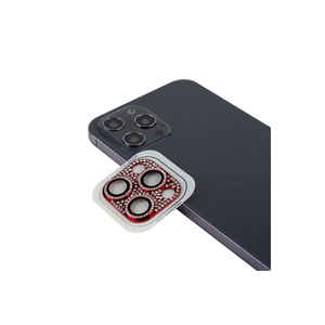 Protector de Lente de Cámara Rojo con Anillo de Vidrio Templado Antirrayas Premium para iPhone 13 Pro Max - Product Image 1