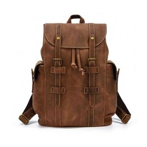 Mochila De piel de vaca a la moda, bolso de viaje, estilo escolar, para primavera y verano - Product Image 1