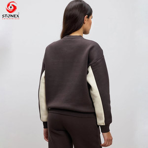 Chándal Deportivo Premium para Mujer, Talla Grande, Color Sólido, Sudadera de Alta Calidad, Informal, con Logotipo Personalizado y Servicio OEM - Product Image 3