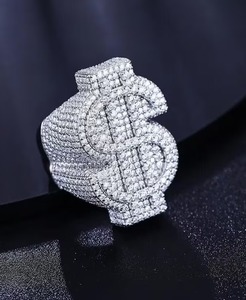 Anillo de plata de ley Moissanite redondo blanco, regalo de boda personalizado para su Doller, anillo personalizado - Product Image 2