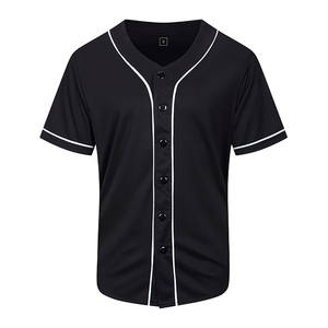 Fabricant pakistanais Maillot de baseball Maillot de baseball boutonné Maillot de baseball de couleur unie - Product Image 1