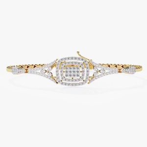 สร้อยข้อมือเทนนิสเพชรโมอิสสีเงินสเตอริง925ดีไซน์สร้อยข้อมือเทนนิส - Product Image 4