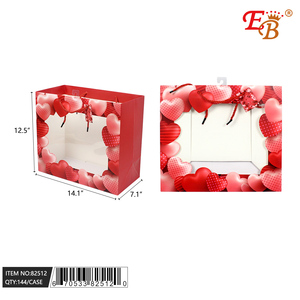 Borsa regalo a cuore aperto 14 \ "X7 \" X12.5 \ "144 pz/CS per articoli per San Valentino - Product Image 1