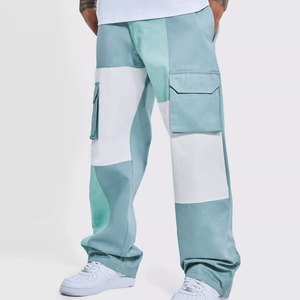 Pantalon Cargo pour Hommes Style Décontracté Léger Anti-Rides Streetwear OEM Teint Uni Taille Fixe Coupe Décontractée Prix de Gros - Product Image 1