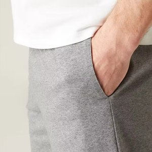 Vente en gros de shorts décontractés sportifs 100% coton pour hommes couleur unie imprimé personnalisé pour Fitness plage basket-ball respirant expédition DDP - Product Image 2