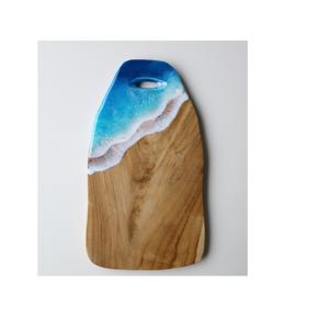 Haute qualité nouveau style bois et résine planche à fromage fête d'anniversaire ustensiles de cuisine bureau fête Restaurant vaisselle décorer utilisé - Product Image 1