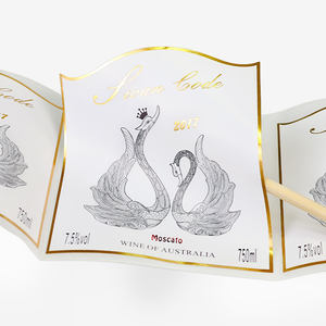 ملصقات سوداء غير لامعة لترويج العلامات التجارية على الموضة ملصقات رقائق ذهبية لاصقة مقاومة للماء شعار مخصص - Product Image 5