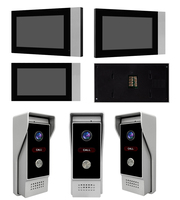 Kit de sonnette de porte avec caméra vidéo IP, interphone vidéo IP Tuya avec écran tactile de 7 pouces, IP65