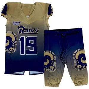 OEM New Design Custom American Football Uniform Breathable Custom logo Sublimation American Football Jersey - Product Image 1