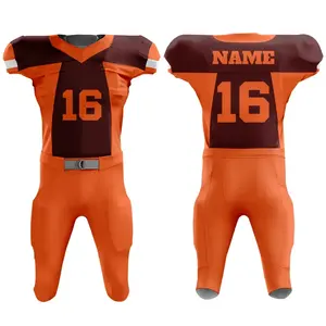 Uniforme de fútbol americano profesional para hombres, ropa deportiva cómoda y de secado rápido con mangas cortas para equipos - Product Image 6