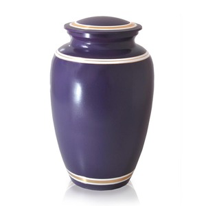 Urna de cremación de latón con esmalte grabado de pájaros voladores, urna de cenizas funerarias de primera calidad - Product Image 4
