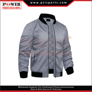 Tissu de mémoire de polyester avec veste imperméable d'automne d'hiver teinte solide - Product Image 2