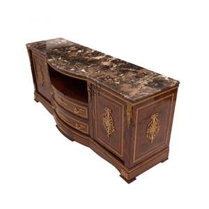 ตู้วางทีวีไม้คลาสสิกสุดหรูพร้อมท็อปหินอ่อน - Product Image 3