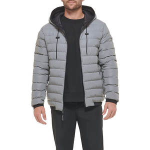 Veste matelassée fine pour hommes Manteaux personnalisables de haute qualité avec blocs de couleurs Vestes en duvet bon marché en gros - Product Image 5