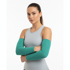 Manches de bras personnalisables pour femmes, pour le sport en plein air, protection UV, respirantes, séchage rapide, résistantes à la chaleur, écologiques, 100% polyester - Product Image 5