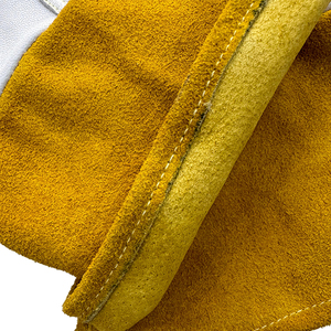 High Quality XL Size Tig Welding <b>Gloves</b> Leather <b>Long</b> Sleeve Mitts Heat Resistant for Safety Use OEM Cheap Price - Product Image 6