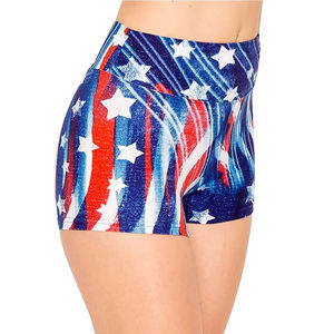 Entraînement Yoga Wear Tissu Respirant Femmes Coton Shorts Votre Propre Logo Conception Sublimation Impression Femmes Porter Des Shorts - Product Image 2