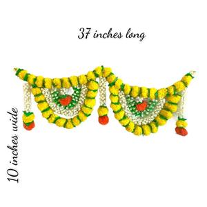 Valance de porte et fenêtre indienne faite à la main, grande nappe suspendue brodée, rideau en corde, topper de rideau, tapisserie murale, patchwork floral bohème - Product Image 6