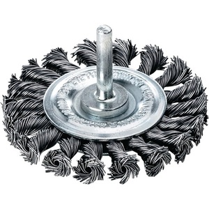Abrasive Round <b>Brush</b> 75 Mm 0.5 Mm Wire Steel 12 Mm 25000 Min- by Lessmann - Product Image 1