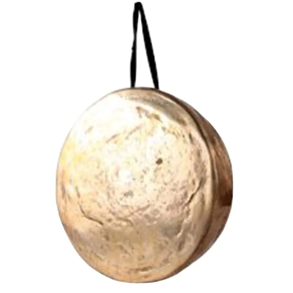 Brass brown Matte Design Tibetan Gong With Superior Quality Round Shape Alarm Gong At Best Price with custom design