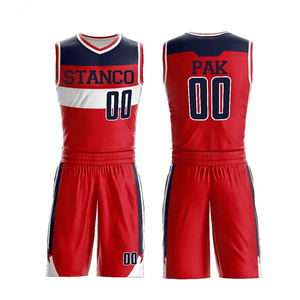 Uniforme de basket-ball de base de qualité prix abordable demande du client sublimation coupe parfaite prix bas pour l'uniforme de basket-ball - Product Image 1