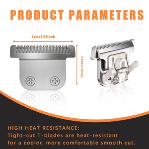 Lot de 3 lames de rechange détachables en acier inoxydable de 40 mm pour tondeuses et coupe-cheveux - Product Image 5